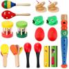 Kids Musical Instruments for Toddlers Xylophone Castanets Maracas Tambourine Harmonica Trumpet Preschool Early Learning Toys