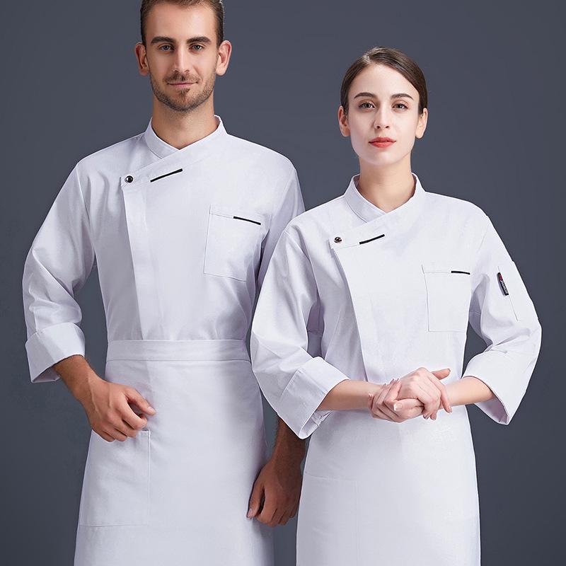 Unisex Fleece-Lined Chef Uniform: Cold-Proof Long Sleeve for Autumn/Winter - Ideal for Restaurants, Catering, Hotel, and Cake Shops.