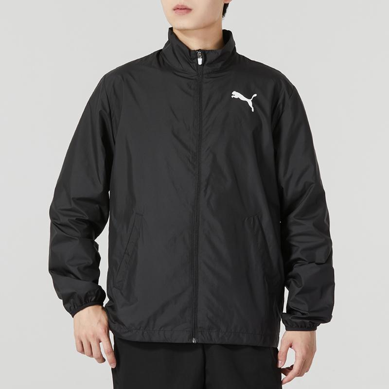 Puma Logo Print Stand Collar Jacket Pánské bundy 680657-01