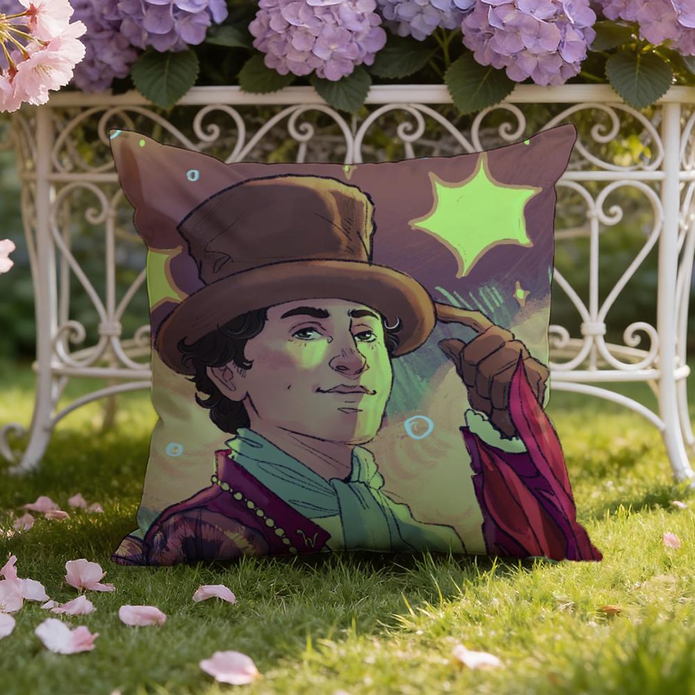 

Moive W-Wonka New Cushion Cover Home & Car Dual-Scene Pillow Cover: Reversible for Premium Comfort 30cmx30cm