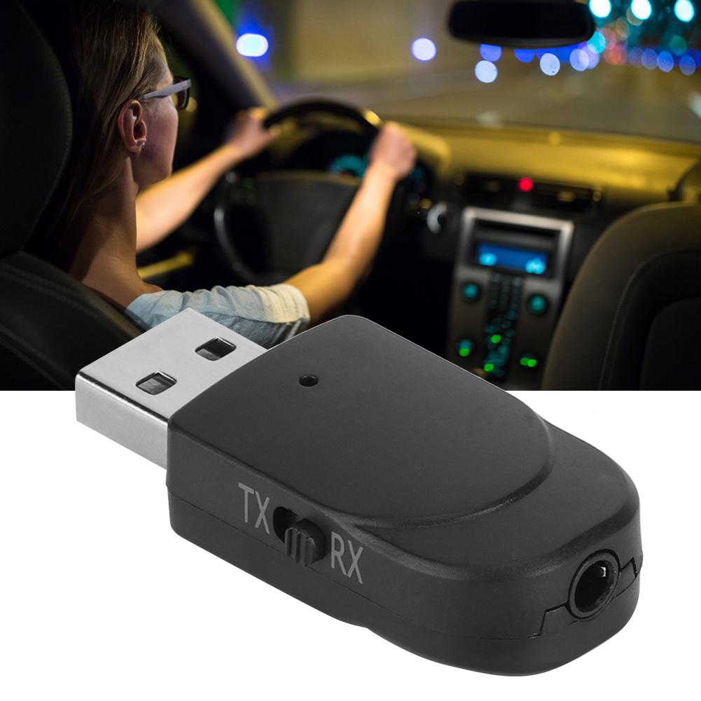 Bluetooth Audio Receiver Transmitter 2 in 1 USB Stereo Music Wireless Adapter for Car TV Computer