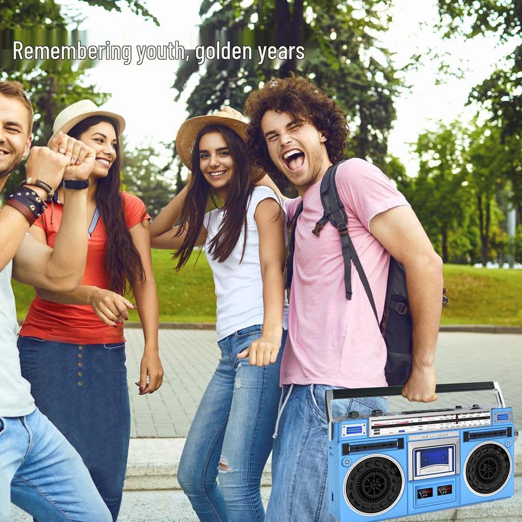 Retro Multifunktionaler Bluetooth Kassettenplayer & Recorder