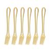 Rainbow Dinner Forks Set of 6 Stainless Steel Salad Forks Dinnerware Set Dessert Forks Flatware Cutlery Utensils 8 Inches