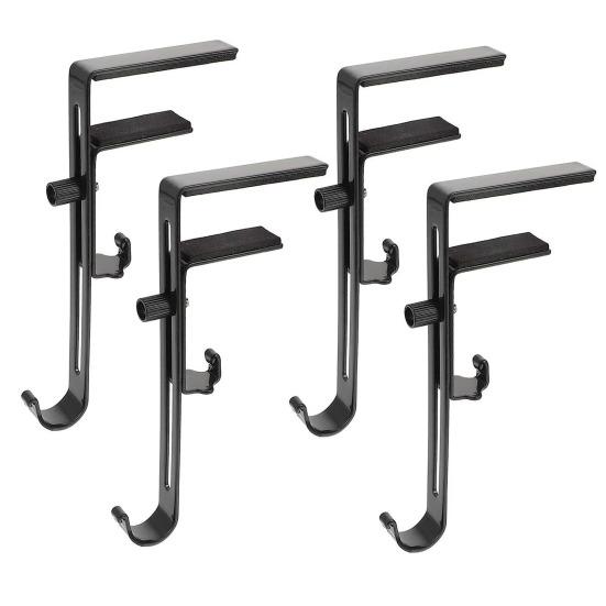 2-in-1 Adjustable Christmas Stocking And Garland Hangers Metal Mantel Hooks No Drill Stocking Holder Holds Up To 11lbs