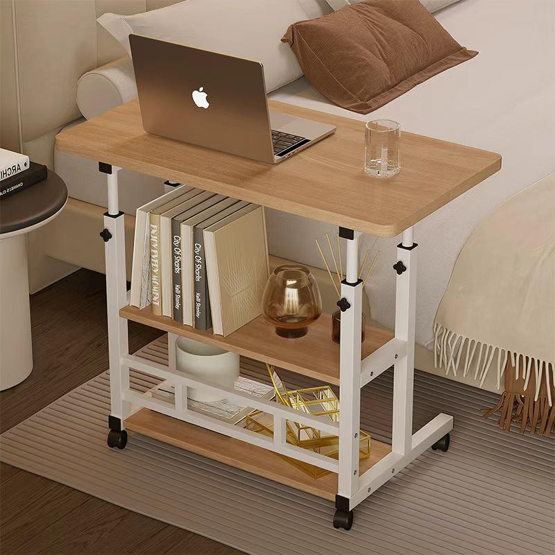 Mobile Study Desk: Adjustable Bedside Computer Table for Dorms & Bedrooms