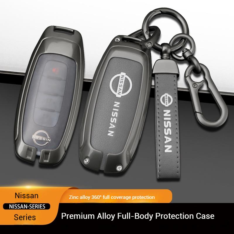 For Nissan Qashqai Juke X-Trail Patrol Leaf Altima Maxima Murano Tiida Teana Rogue Sentra Zinc Alloy Leather Car Key Cover Case