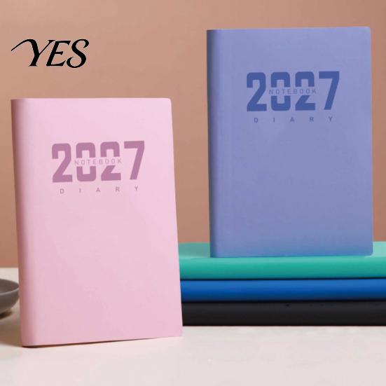 Foreign Trade Business Planner 2027 A5 Daily Planner, 365 Day Time Management Schedule Notebook Portable Agenda for Work Study, Imitation Leather