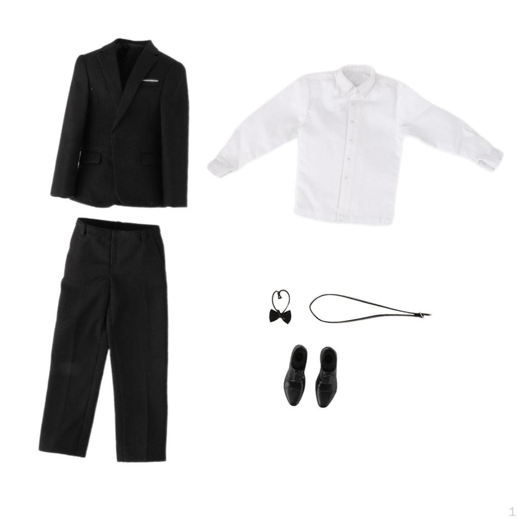 1/6 Herrenpuppen-Bekleidungsset, Vollanzug für 12'' Actionfiguren