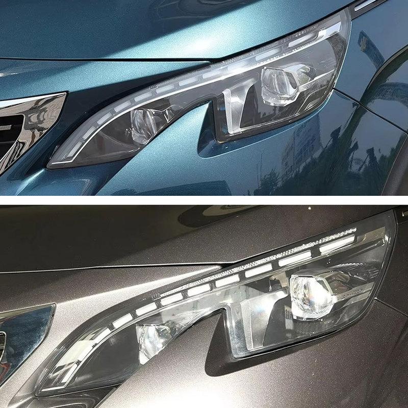PPF Car Headlight Protective Film Headlamp Restoration Transparent Black TPU Sticker for Peugeot 5008 2018 Accessories