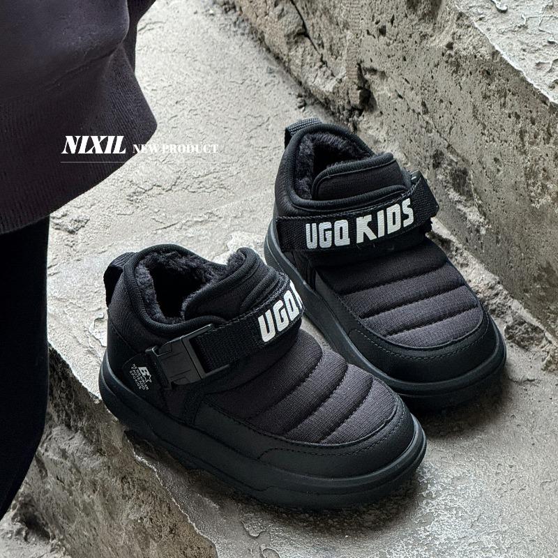 Winter new children's snow boots low state cotton boots outdoor sports large cotton shoes waterproof non-slip warm shoes