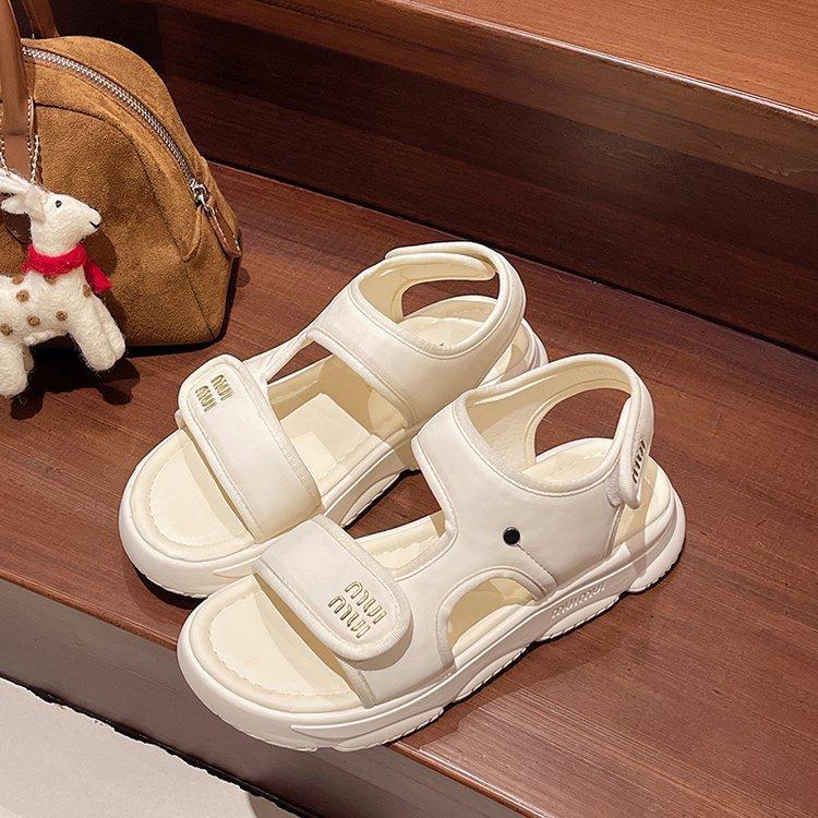 

[Youshilai] Velcro sandals 2025 new summer wear non-slip beach shoes Roman cool slippers 40