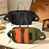 Unisex Crossbody Bag – Korean Minimalist Design Compartment with Water Bottle Holder for Hiking Climbing