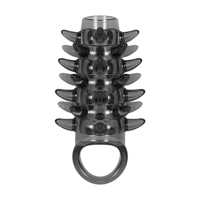Soft Elastic Penis Extension Sleeve Delayed Ejaculation Condoms Cock Extender Increase Dick Sleeves Adult Sex Toys For Men