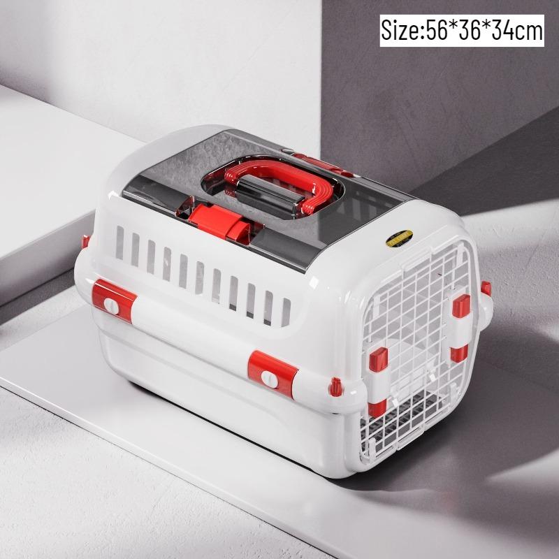 Portable Airline Pet Carrier Portable Ventilated Dog Cat Crate Durable Travel Kennel for Small Medium Pets Outdoor Car Transport