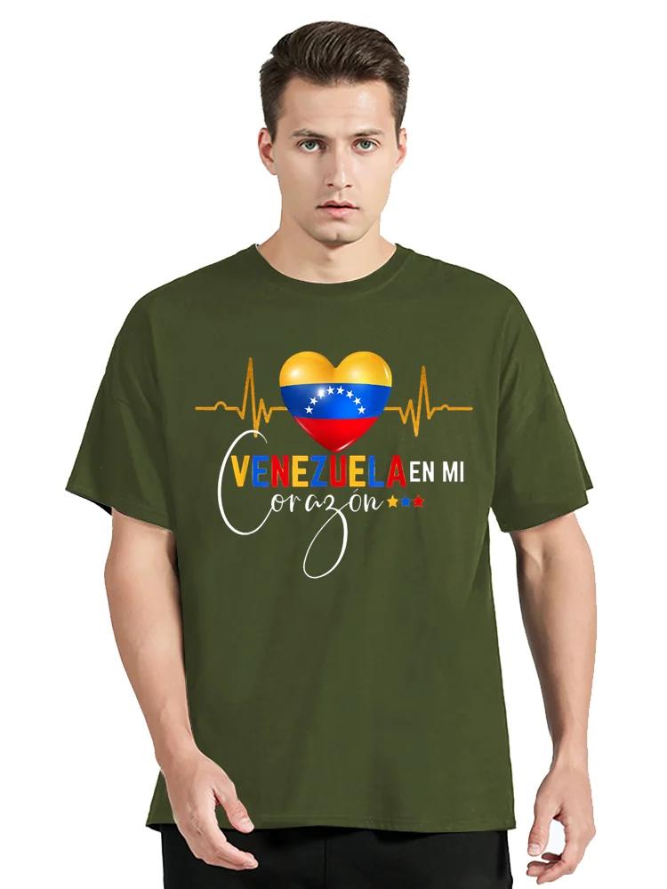 Pride Of Venezuela Printing Graphic T-shirt Funny Summer Tshirt Casual Cotton Tops Tees Clothing Oversized Unisex T Shirt
