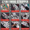 17 In 1 Foldable Wire Stripper with , Multifunctional Professional Electrician's Pliers, Cable Stripping Pliers for Cutting