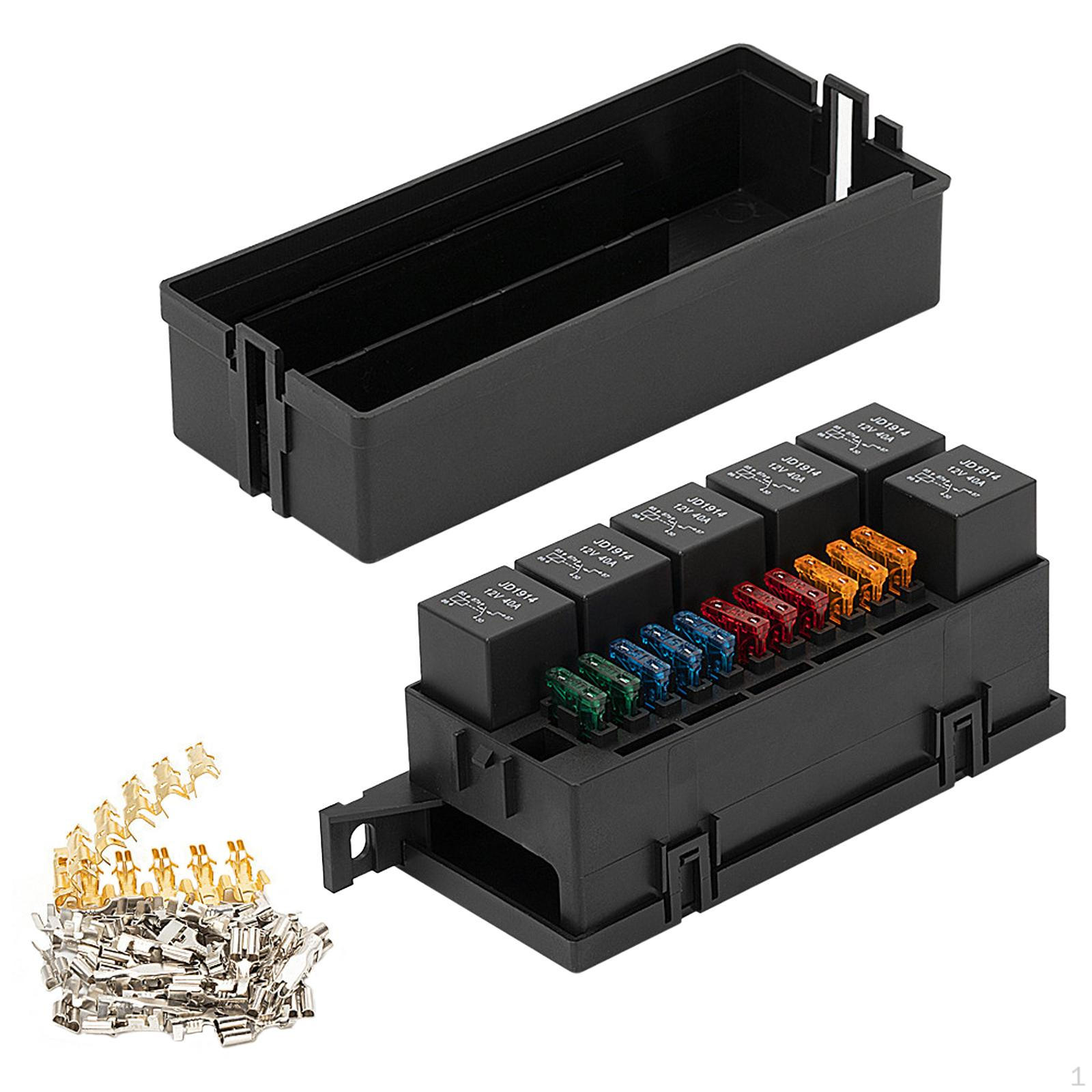 Блок предохранителей и реле 12В, и Блок 6 держателей 11 АТС АТО лезвийный Автомобильный Универсальный Style A