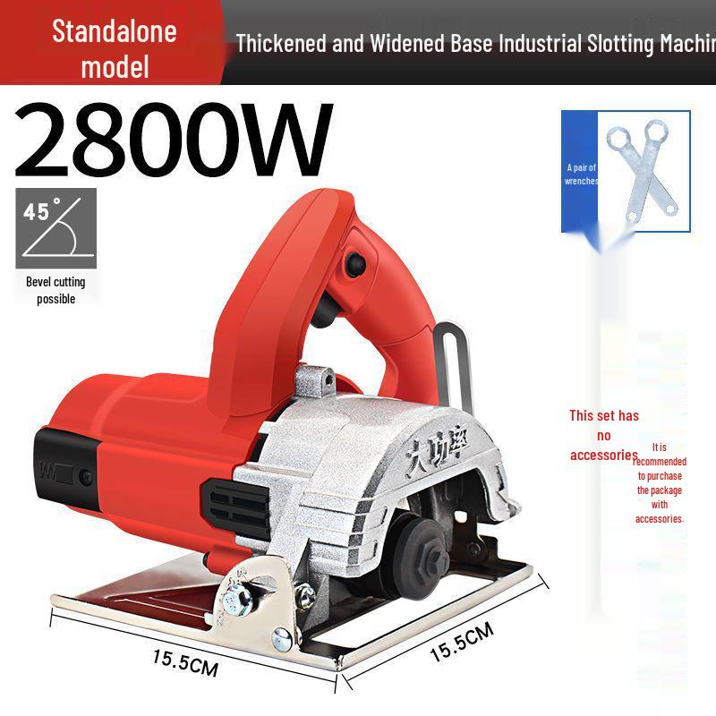 Multifunctional High-Power Electric Cutting and Slotting Machine for Steel, Wood, Marble, Tile, and More