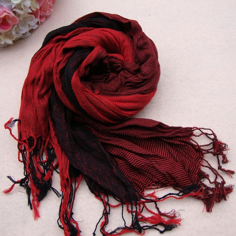 Autumn and winter warm imitation cashmere fringed student new plaid scarf women's winter shawl