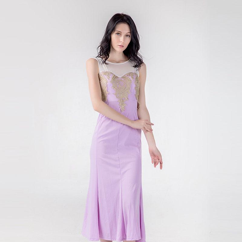 

Женское формальное свадебное платье подружки невесты вечернее для вечеринки бала выпускного длинное коктейльное Purple,L