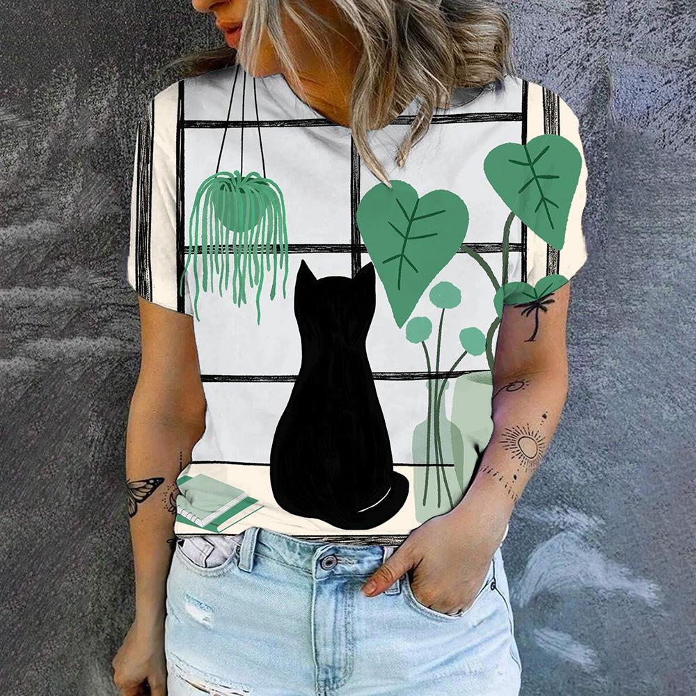 Женская футболка с круглым вырезом — фото 4