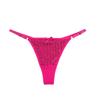 European-Style Pearlescent Sequin Lingerie: Adjustable T-Back Thong for Women
