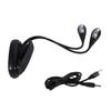 Flexible 2 Dual Arms Clip On 4 LED Light for Book Reading Tablet Lamp