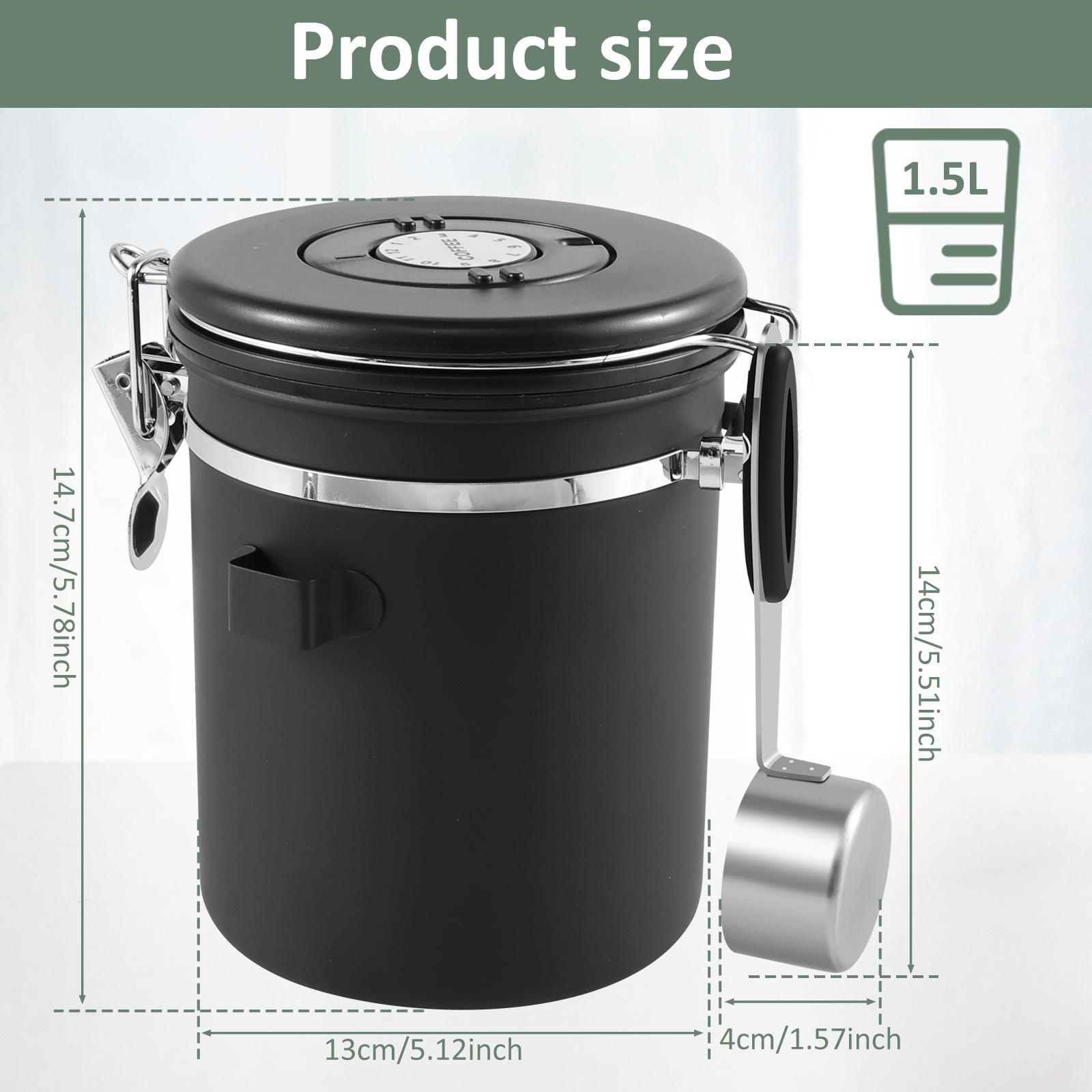 

Airtight Canister Kitchen Storage Bottles Jars Coffee Beans Vacuum Sealed Tank Food Container Grains Tea Candy Storage Organizer