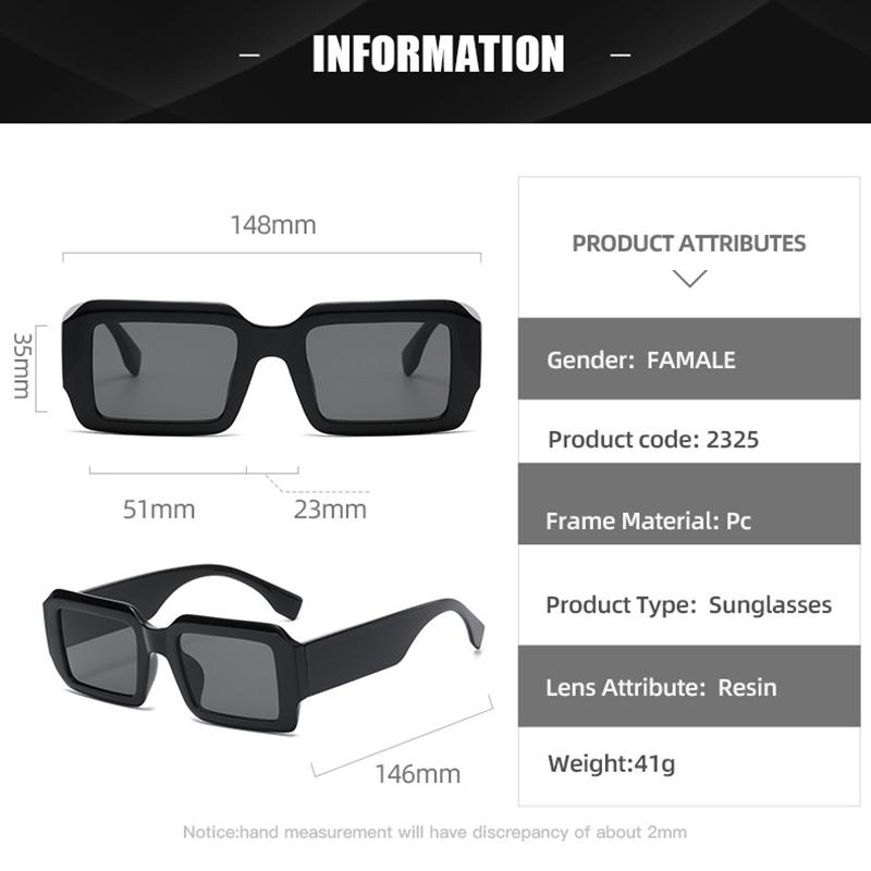 Luxury Brand Designer Houndstooth Square Sunglasses Women Men Vintage Fashion Sun Glasses Travel Eyewear Unisex