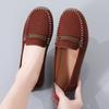 Fashion Women Suede Flats Slip on Soft Sole Walking Shoes Comfortable Low-cut Mother Loafers Casual Daily Shoes Size 35-43
