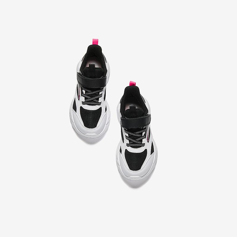 Anta Kids Synthetic Leather Fabric Running Series Trendy Comfortable Versatile Lightweight Shock Absorption Low Top Kids Running Shoes A22439925