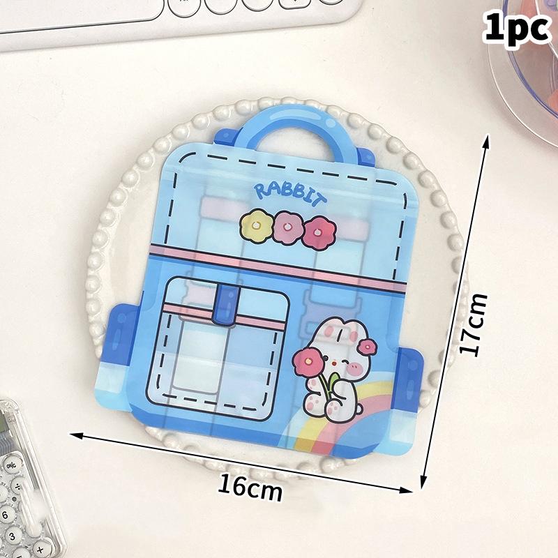 Niedliche Cartoon-Schultaschenform Süßigkeitenverpackungsbeutel Snack-Keks-Aufbewahrungsbeutel Kindertag Geburtstag Verschlussbeutel