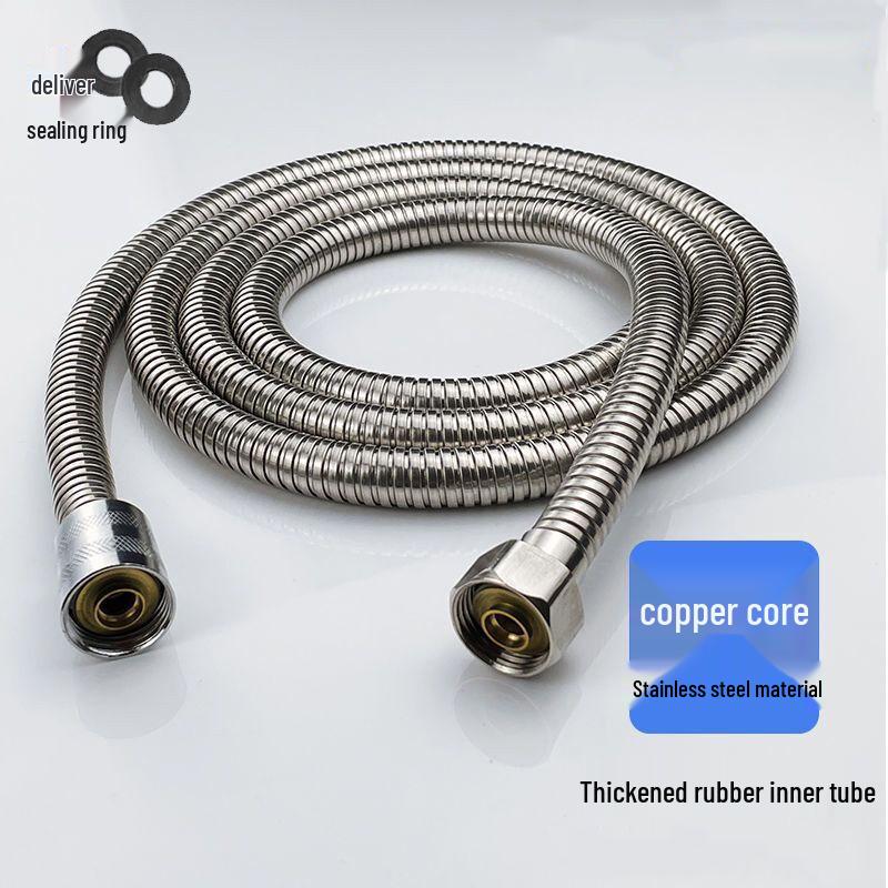 

OLOEY 1.5m Stainless Steel Shower Hose & Shower Head Set