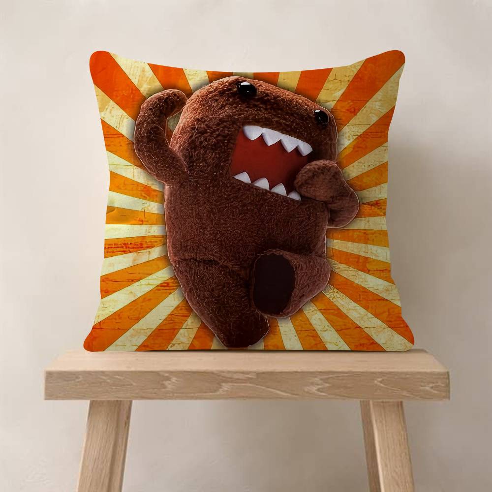 Cute DomoKun Classic Movie Pillow Cushion Cover Pillowcase Living Room Sofa Home Decor Customized