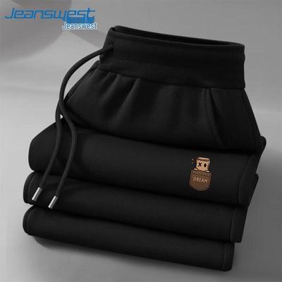 Jeanswest Men's Plus Size Heavy Cotton Tapered Jogger Pants