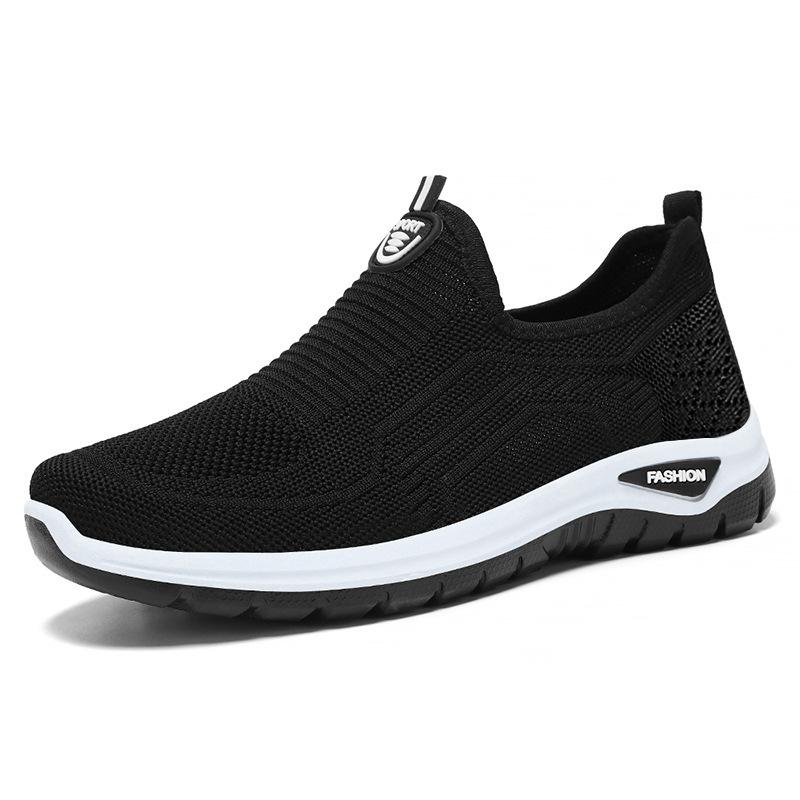 Shoes Men's Versatile Spring New Casual Sports Shoes Breathable Men's One-pedal Shoe Bag