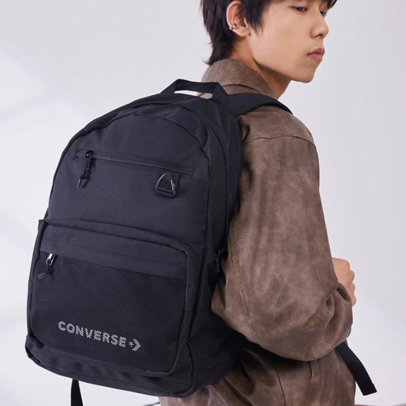 Converse City Commute Backpack New Semester School Bag Black Ua5858 023