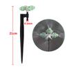 5pcs Hanging Anti-drip Spray Four-way Atomizing Nozzle Garden Hanging Anti-drip Nozzle 1/4" Barb Screw Connector