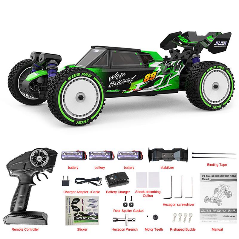 1:12 80km/h JIUSI WB12 PRO Rc Car 4WD Off Road Racing Car 2.4G Remote Control Car Competitive Toys Drift Cars For Boys Gift
