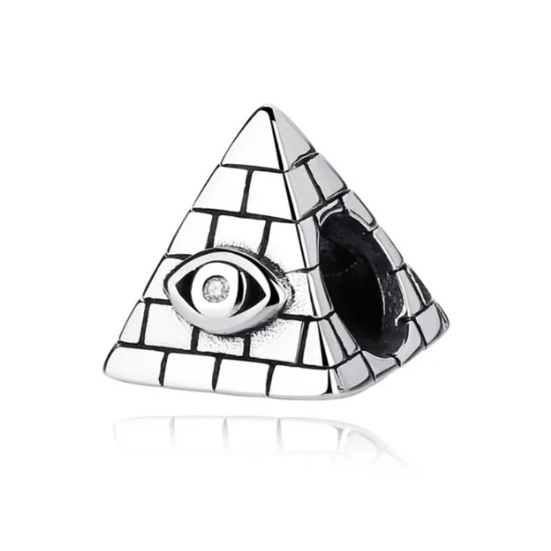 925 Silver Eye of Greece Devil Pendant Charm Bead for DIY Women Jewelry Bracelet Necklace