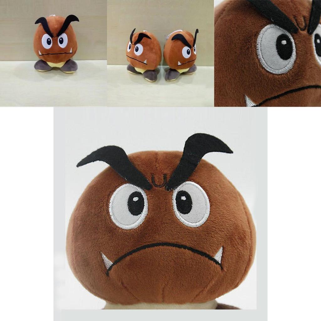 Entzückender 6'' Super Mario Bros. Trauriger Gumba Stofftier Plüschpuppe Spielzeug für alle Altersgruppen