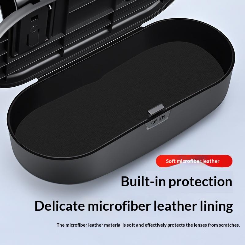 Cutie Ochelari Auto Suport Portabil Ochelari de Soare Auto Suport Ochelari de Condus Carcasă Ochelari Cutie Depozitare Multifuncțională Parasolar