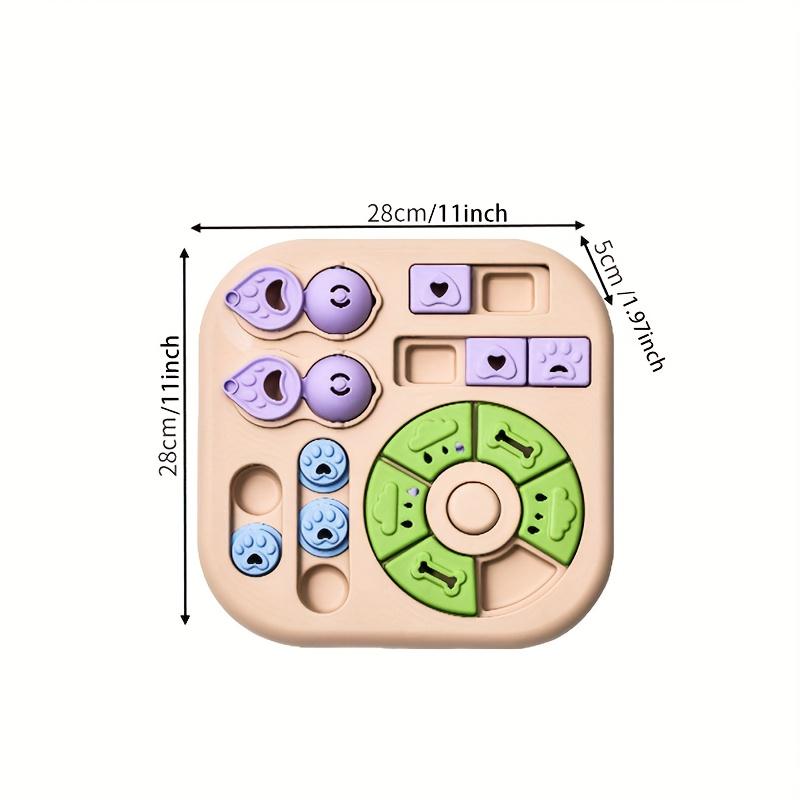 Interactive Pet Puzzle Ball Toy - Durable Washable Non-Slip Treat Dispenser Slow Feeder Bowl for Cats Dogs