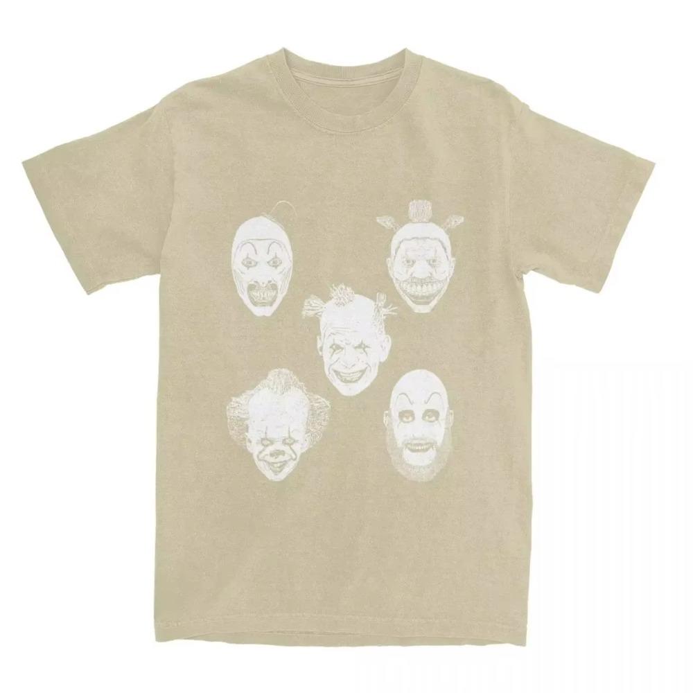 Koszulka Klauna na Halloween Nowość Męska Damska Film Horror Klaun Koszulka Pomysł na Prezent Ubrania