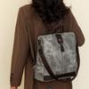 Zipper Backpack Women's Block Color Backpack Female Anti-Theft Schoolbag