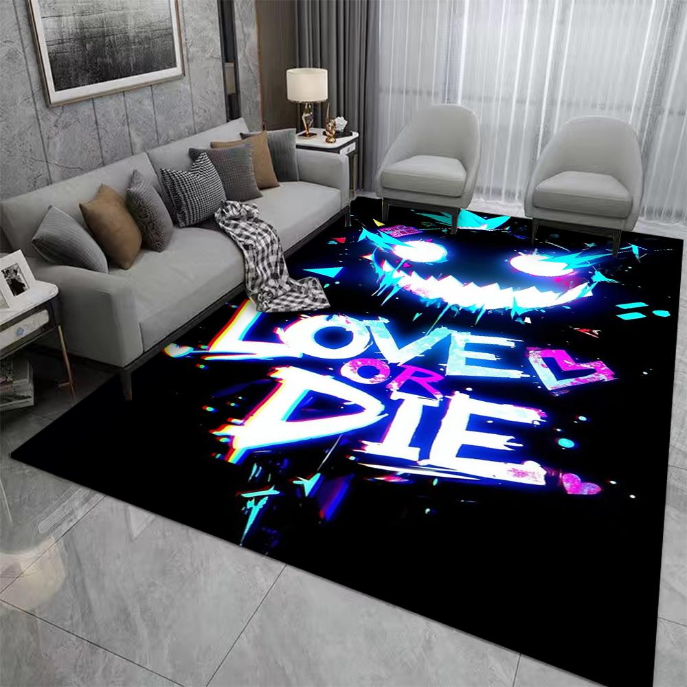 

Cartoon Gamer Game Gamepad Area Carpet Rug for Living Room Kids Bedroom Sofa Kitchen Halloween Decor Child Non-slip Floor Mats 40X60CM
