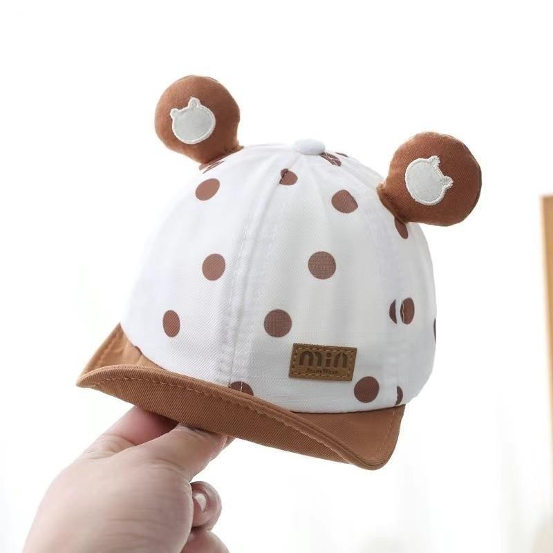 Childrens Cartoon Bear Baby Sun Hat With Breathable Cotton For Spring Outings