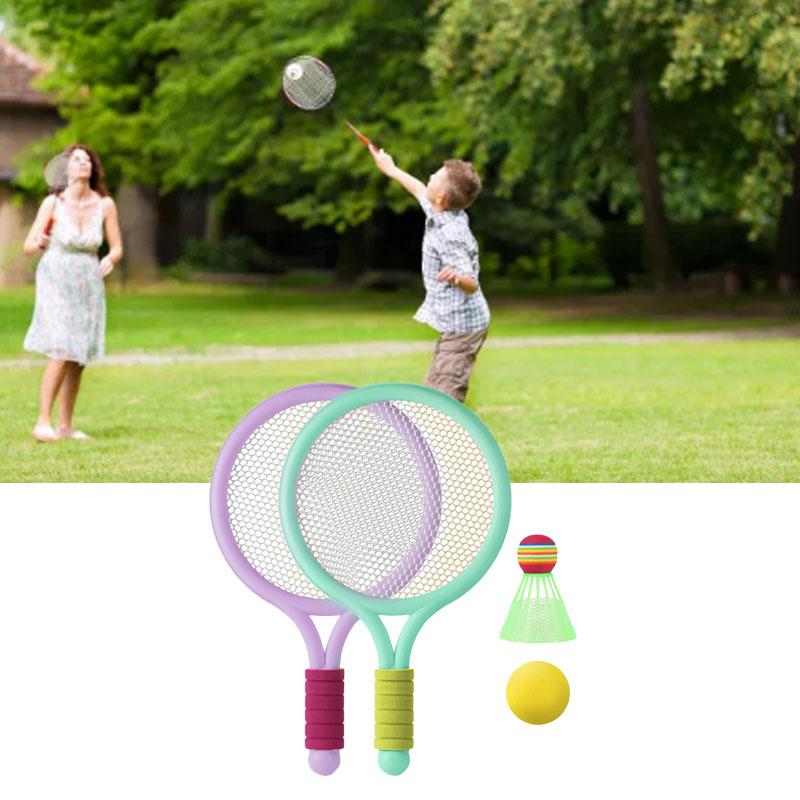Children Badminton Racket Set Improve Coordination Tennis Rackets for Outdoor Backyard Games