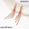 Elegant Rhinestone Tassel Earrings: Versatile Long Crystal Dangle for Women
