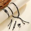 4PC Luxury Necklace Earrings Bracelet Ring Set Simple Women's Fashion Jewelry Kit  Wedding